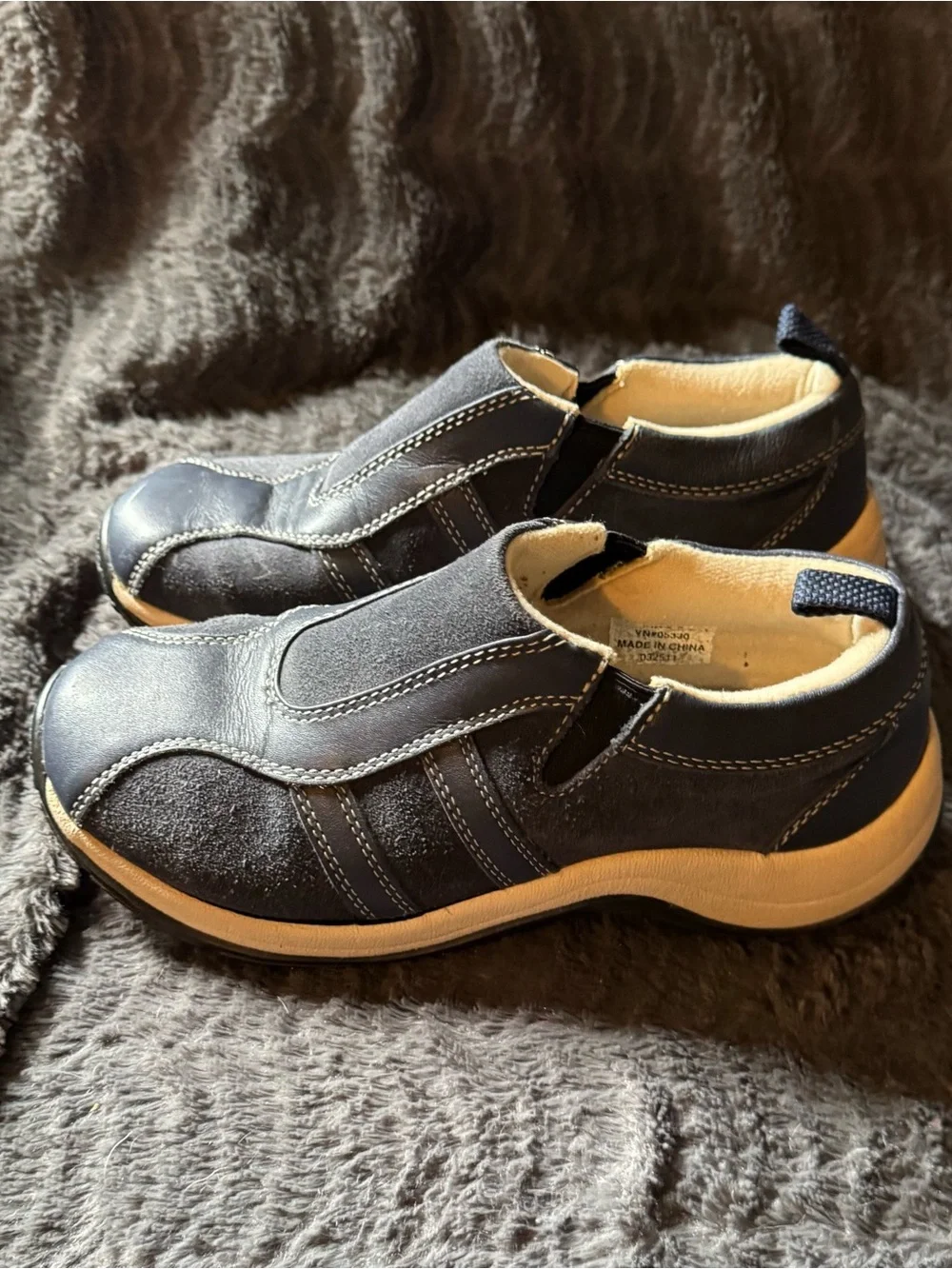 L.L. Bean Kids Navy Blue Slip-On Sneakers